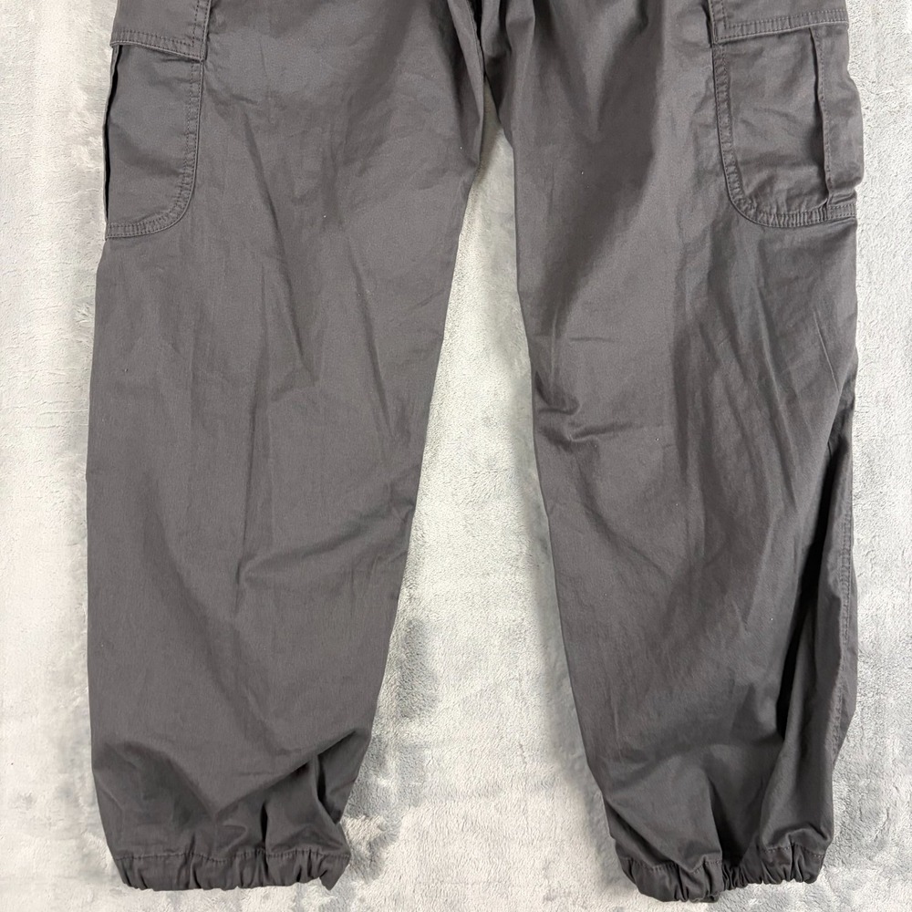 NWT Hollister Size Medium Adjustable Rise Parachute Baggy Pants Gray Cotton - Picture 9 of 11